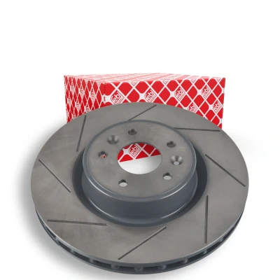 Imagem de FEBI BILSTEIN Disco de travão RENAULT: MEGANE 3 Coupe Eixo dianteiro 340mm 28mm 5furos 114,3mm fendido/interior ventilado revestido alto carbono