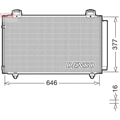 Imagem de DENSO DCN50043 Condensador com secador R 134a TOYOTA: Corolla IX Hatchback, Station Wagon