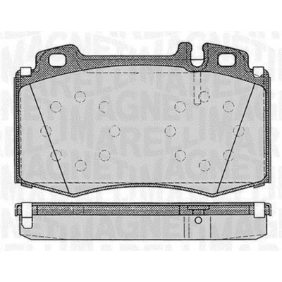 Imagem de MAGNETI MARELLI 363916060320 Jogo de pastilhas para travão disco preparado indicador aviso desgaste MERCEDES BENZ: Classe C Sedan