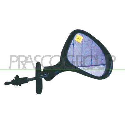 Imagem de Espelho retrovisor Prasco DW3207123 à direita preto manual ajustável pelo interior, convexo