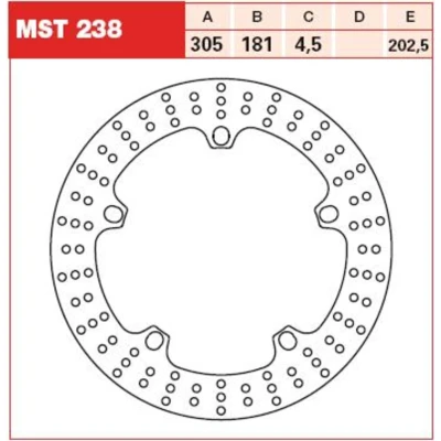 Imagem de TRW MST238 Disco de travão 305 4,5