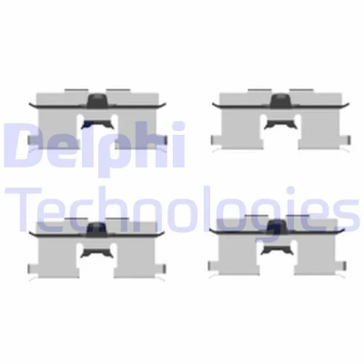 Imagem de DELPHI LX0407 Kit de acessórios, pastilhas travão