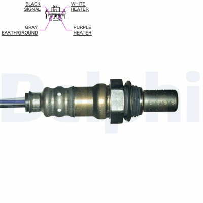 Imagem de DELPHI ES20076 12B1 Sonda lambda plana, com aquecimento MITSUBISHI: Lancer 7, 6 Limousine