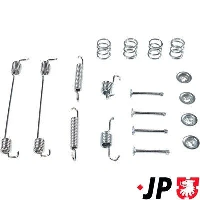 Imagem de JP GROUP 6163950110 Kit de acessórios, maxilas do travão Eixo traseiro SMART: City Coupe, Fortwo I II Coupe
