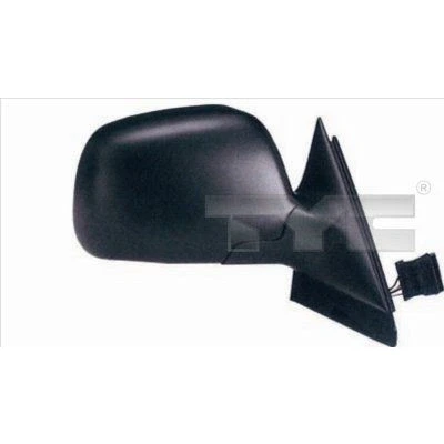Imagem de espelho retrovisor Tyc 302 0009 à direita preto convexo, tom azul, aquecível, Caixa do pequena, para regulação eléctrica dos espelhos