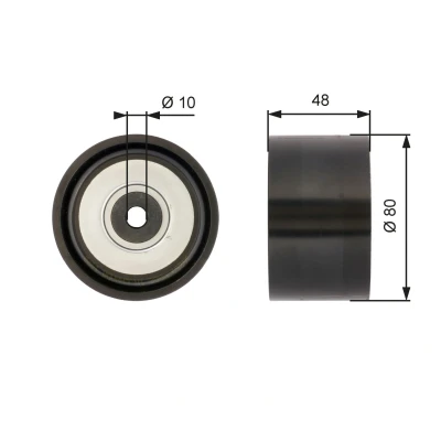 Imagem de GATES T36259 Polia de Desvio Micro V UNIQUE FIT