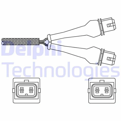 Imagem de DELPHI ES20244 12B1 Sonda lambda plana, com aquecimento
