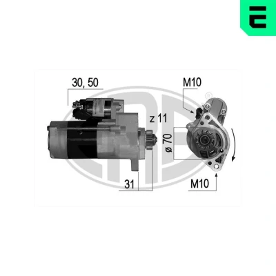 Imagem de ERA 220642A Motor de arranque 12 2 11