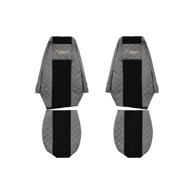 Imagem de F CORE Elegance Q FX09 GRAY Capa para banco de automóvel cinzento Têxtil, Couro artificial