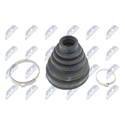 Imagem de NTY NOP 080 Fole, veio de transmissão com braçadeiras do lado da roda 115mm NBR (borracha nitrilo butadieno) TOYOTA: FJ Cruiser