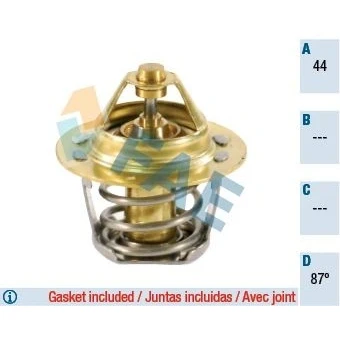 Imagem de FAE 5204187 Termóstato, líquido de refrigeração 87 com juntas SUZUKI: Vitara I SUV, SUV Cabrio, Jimny NISSAN: MICRA 1