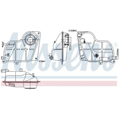 Imagem de NISSENS 996299 Depósito de Compensação Refrigerante AUDI: A4 B5 Avant, Sedan
