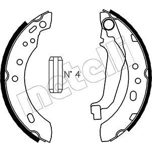 Imagem de METELLI 53 0284 Maxilas de Travão 180,0mm 27mm com acessórios NISSAN: MICRA 2