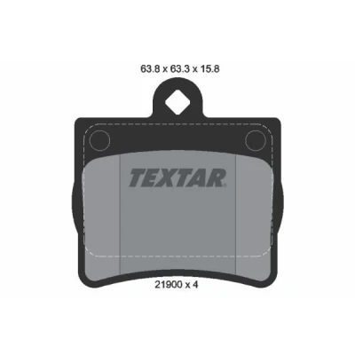 Imagem de TEXTAR 2190003 Jogo de pastilhas para travão disco não preparado indicador aviso desgaste MERCEDES BENZ: Classe C Sedan