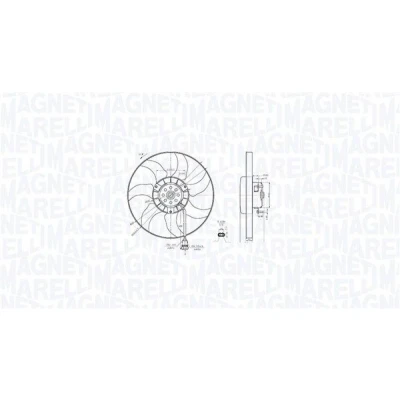 Imagem de MAGNETI MARELLI 069422887010 Ventilador de Radiador 346 12 204 VOLKSWAGEN: TRANSPORTER 4, 4 Bus