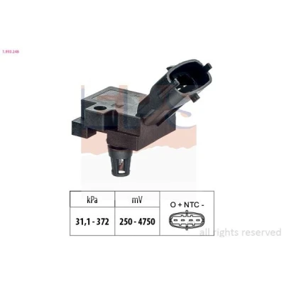 Imagem de EPS 1.993.248 Sensor, pressão de sobrealimentação Made in Italy OE Equivalent VOLVO: V60 I, XC60 I
