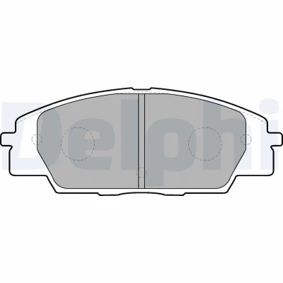 Imagem de DELPHI LP1559 Jogo de pastilhas para travão disco com avisador sonoro desgaste chapa anti ruído acessórios HONDA: CIVIC 8 Hatchback