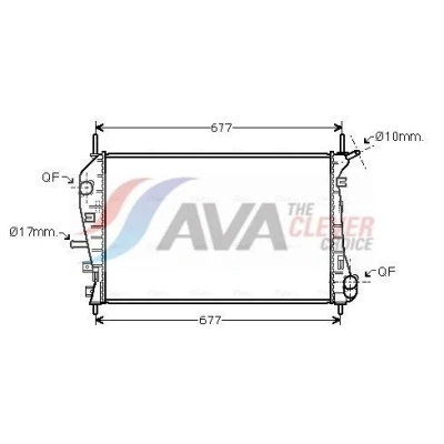 Imagem de PRASCO FDA2376 Radiador, arrefecimento do motor Alumínio 620 394 26 com acoplamentos rápidos Aletas de refrigeração soldadas FORD: MONDEO 3