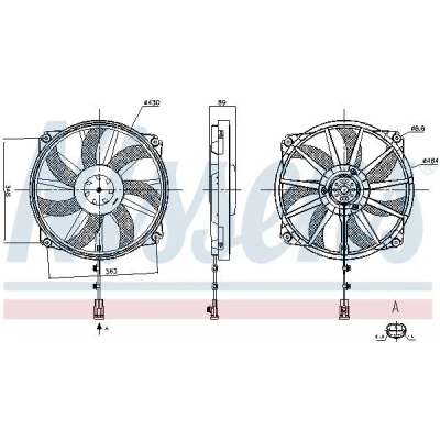 Imagem de Ventilador, refrigeração do motor NISSENS 850109