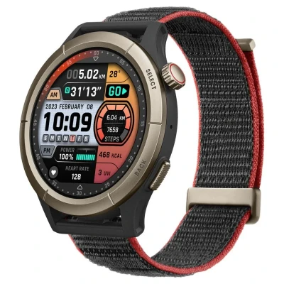 Imagem de Amazfit Cheetah Pro Dourado (Preto Nylonband)