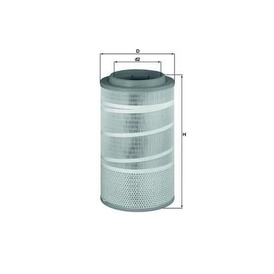 Imagem de MAHLE ORIGINAL LX 1457 Filtro de ar 475,0 267,0 Cartucho filtrante DAF: CF 85