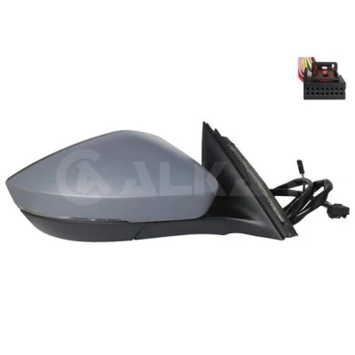 Imagem de Espelho retrovisor Alkar 6144735 à direita com subcapa elétrico aquecível, dobrável electricamente, convexo, iluminação circundante, antibrilho pa