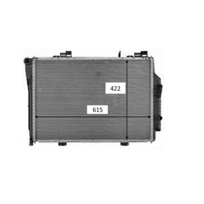 Imagem de NRF 58489 Radiador, arrefecimento do motor Alumínio 614 418 40 Aletas de refrigeração soldadas MERCEDES BENZ: Classe C T modell, CLK Cabrio