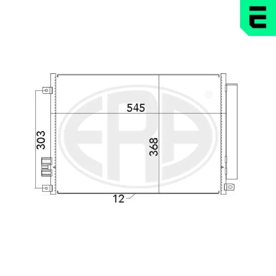 Imagem de ERA 667008 Condensador com secador FIAT: 500 Hatchback, C Cabrio