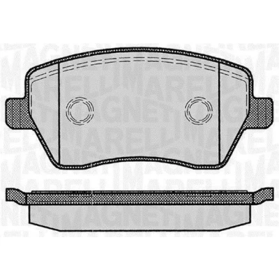 Imagem de MAGNETI MARELLI 363916060347 Jogo de pastilhas para travão disco RENAULT: CLIO 4, Megane 3, DACIA: Lodgy, Duster SUV, II