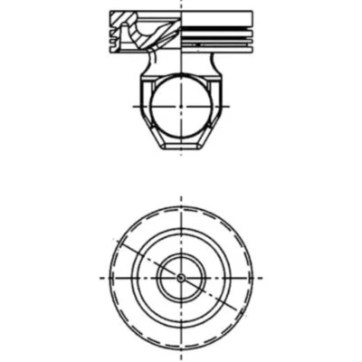 Imagem de KOLBENSCHMIDT 40338960 Kit de reparação, êmbolos / camisas cilindros