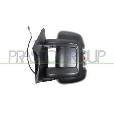 Imagem de espelho retrovisor Prasco FT9307314 esquerda preto elétrico aquecível, Braço do curto FIAT: Ducato III Van