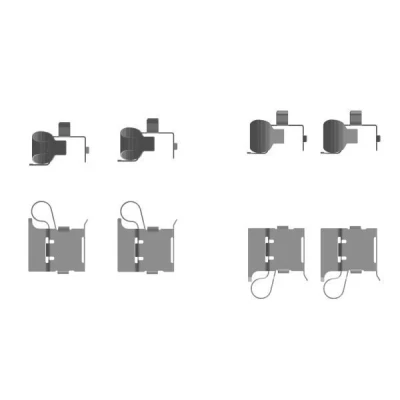 Imagem de TEXTAR 82556700 Kit de acessórios, pastilhas travão TOYOTA: Hilux VIII Pick up