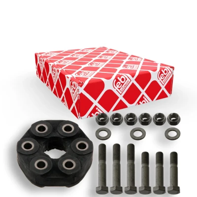 Imagem de FEBI BILSTEIN 43474 Acoplamento do Cardan 78 à frente 110 com parafusos, arruelas planas porcas BMW: 5 Sedan, Touring