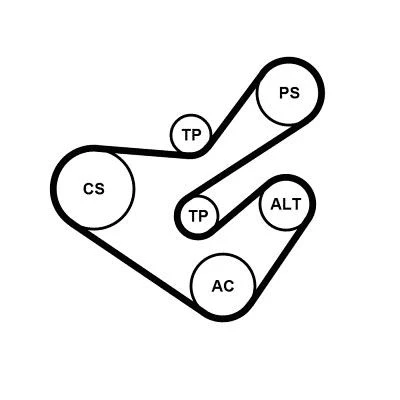 Imagem de CONTITECH CT901K3 Jogo de correias dentadas 116 FORD: FIESTA 4, MONDEO 2, 2 Kombi