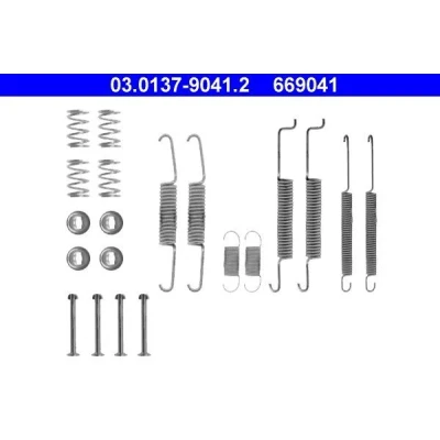 Imagem de ATE 03.0137 9041.2 Kit de acessórios, maxilas do travão AUDI: 80 B3, B2