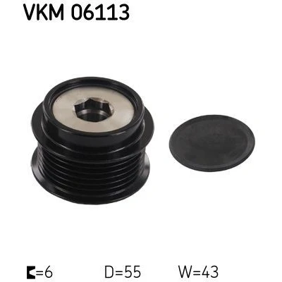 Imagem de SKF VKM 06113 Polia Roda Livre do Alternador 43 TOYOTA: Avensis III Sedan