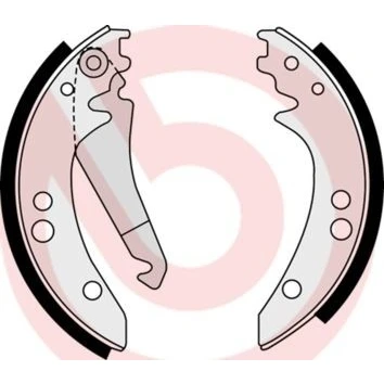Imagem de BREMBO S 50 514 Maxilas de travão 230 36 com alavanca do mão MERCEDES BENZ: T1 Minibus
