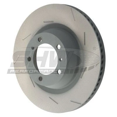 Imagem de SHW Performance PRR39728 Disco de travão Eixo traseiro direito 350 28 interior ventilado, fendido revestido alto carbono PORSCHE: Panamera