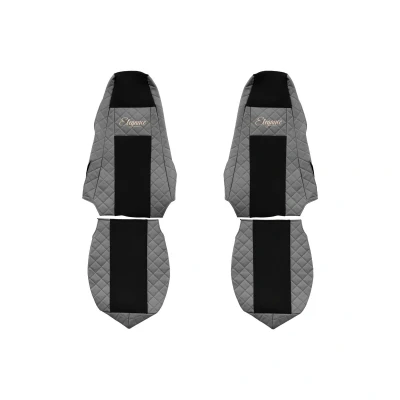 Imagem de F CORE Elegance FX02 GRAY Capa para banco de automóvel cinzento Estampado Couro artificial à frente SCANIA: P,G,R,T series