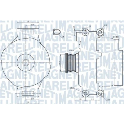 Imagem de MAGNETI MARELLI 063731773010 Alternador 14V 110A BMW: 3 Sedan, 1 Hatchback, Hatchback