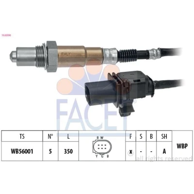 Imagem de FACET 10.8390 Sonda Lambda com material de fixação aquecimento, plana, banda larga, Rosca pré lubrificada 5