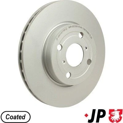 Imagem de JP GROUP 4863101700 Disco de travão Eixo dianteiro 258 22 4 ventilado revestido TOYOTA: Yaris II Hatchback, III Hatchback