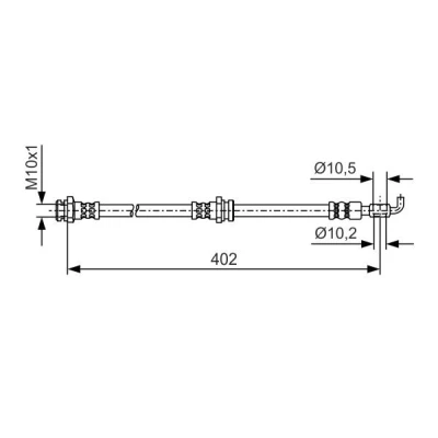 Imagem de BOSCH 1 987 481 A46 Mangueira de Travão 402 M10x1 FORD: Ranger Mk2