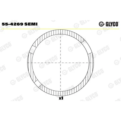 Imagem de GLYCO 55 4269 SEMI Casquilho da chumaceira, biela TOYOTA: HIACE 4 Kasten