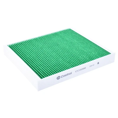 Imagem de Castrol filters CC0066 Filtro, ar do habitáculo Filtro de partículas, Com efeito antibacteriano 204mm 30mm OPEL: Astra K Hatchback