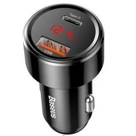 Imagem de Carregador para dispositivos móveis Baseus Ccmlc20c 01 Preto Automático
