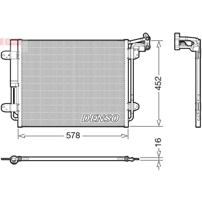 Imagem de DENSO DCN32067 Condensador com secador R 134a