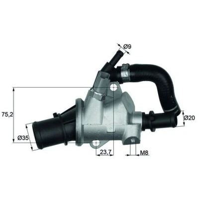 Imagem de MAHLE ORIGINAL TI 145 88 Termóstato, líquido de refrigeração ALFA ROMEO: 156 Sportwagon, Sedan, 166
