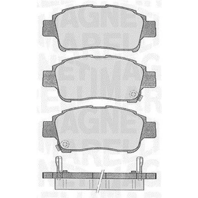 Imagem de MAGNETI MARELLI 363916060533 Jogo de pastilhas para travão disco com avisador sonoro desgaste TOYOTA: Yaris I Hatchback