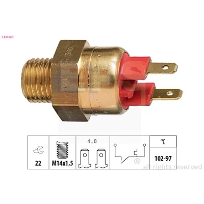 Imagem de EPS 1.850.063 Interruptor de temperatura, ventilador do radiador M14x1,5 Made in Italy OE Equivalent BMW: 3 Sedan, 5 Sedan